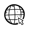  um globo de navegação web